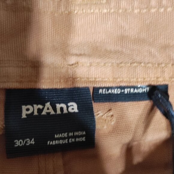 NWT prAna jeans men's 30X34 desert brown colour relaxed straight durable fabric - Picture 6 of 14